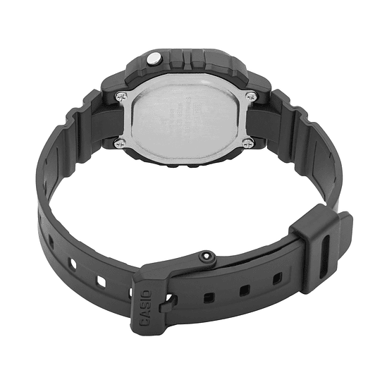Reloj Casio La-20wh-1cdf En Resina Para Mujer Color De La Correa Negro Color Del Fondo Negro 3