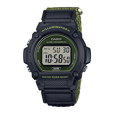 Reloj Digital Casio W-219hb-3avdf Para Hombre 1