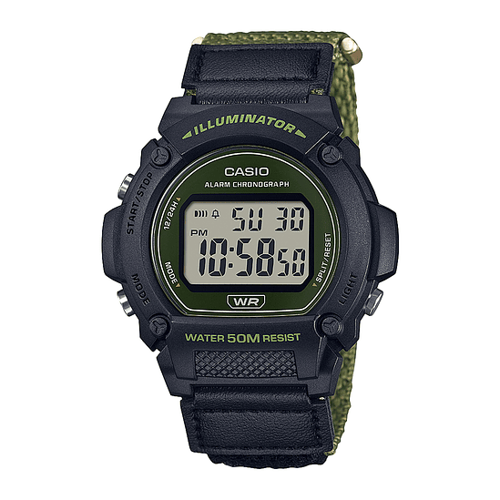 Reloj Digital Casio W-219hb-3avdf Para Hombre 1