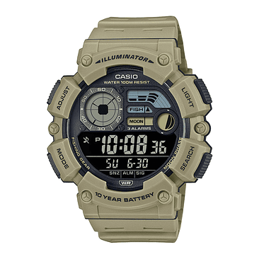 Reloj Casio Ws-1500h-5b Resina Hombre Beige 1