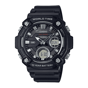 Reloj Casio Anadigi Aeq-120w-1avdf Negro Para Hombre 1