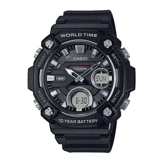 Reloj Casio Anadigi Aeq-120w-1avdf Negro Para Hombre 1