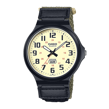 Reloj Casio Mw-240b-3b Resina Juvenil Negro 1