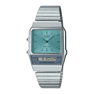 Reloj Hombre Mujer Casio Aq-800ec 2a- Caja Ø32.1mm - Impacto Color De La Malla Plateado 1