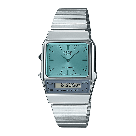 Reloj Hombre Mujer Casio Aq-800ec 2a- Caja Ø32.1mm - Impacto Color De La Malla Plateado 1