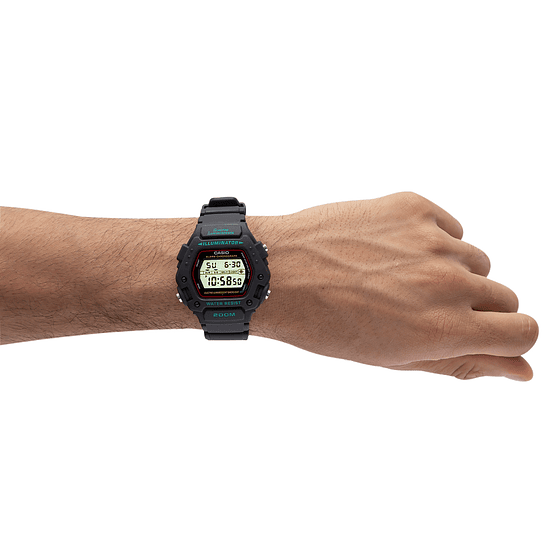 Reloj Casio Dw-290-1 Alarma Luz Temporizador Cronometro 4