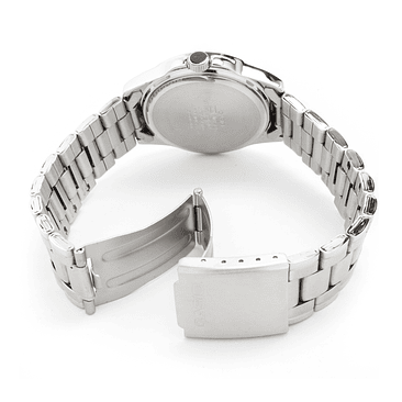 Reloj Pulsera Casio Mtp-1215a-7a Con Correa De Acero Inoxidable Color Plateado 3