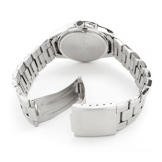Reloj Pulsera Casio Mtp-1215a-7a Con Correa De Acero Inoxidable Color Plateado 3