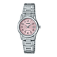 Reloj Casio Ltp-v002d-4budf De La Colección Plateado Para Mujer, Color De Fondo Rosa - Miniatura 1