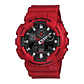 Reloj Pulsera Casio Ga-100b-4a Con Correa De Resina Color Rojo - Fondo Negro - Bisel Rojo/negro - Miniatura 1
