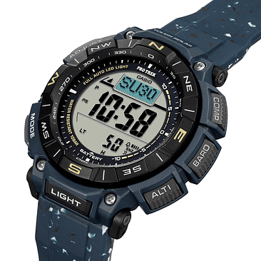 Reloj Casio Pro-tek Prg-340sc-2 Hombre Correa Negro Bisel Negro Fondo Negro 5