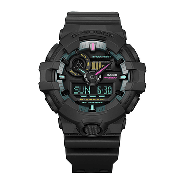 Reloj G-shock Ga-700mf-1a Resina Hombre Negro 2