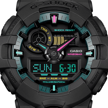 Reloj G-shock Ga-700mf-1a Resina Hombre Negro 3