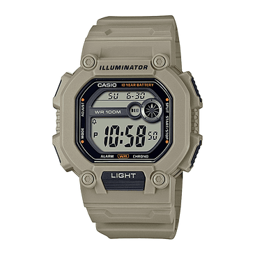 Reloj Casio W-737hx-5a Luz 100m Correa Extralarga Watchcente 1