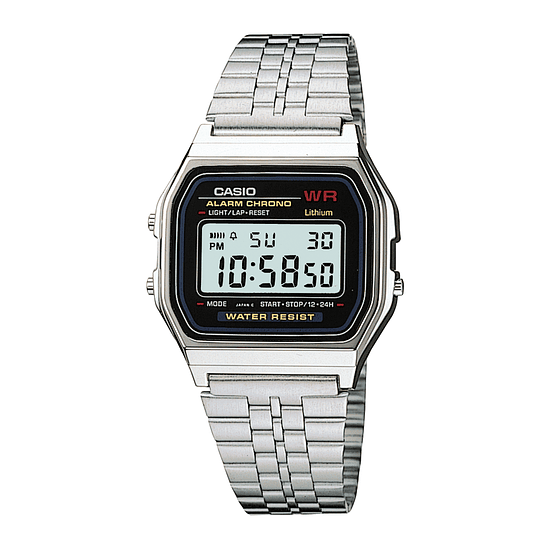 Reloj Digital Casio Unisex A159W-N1 - Broche deployante 1