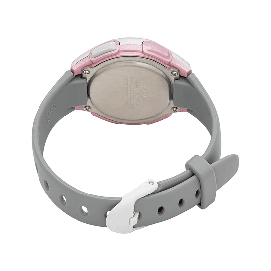 Reloj Casio Lw-203-8a Digital Sumergible Wr50 Pila 10 Años Color De La Malla Rosa Con Gris 3