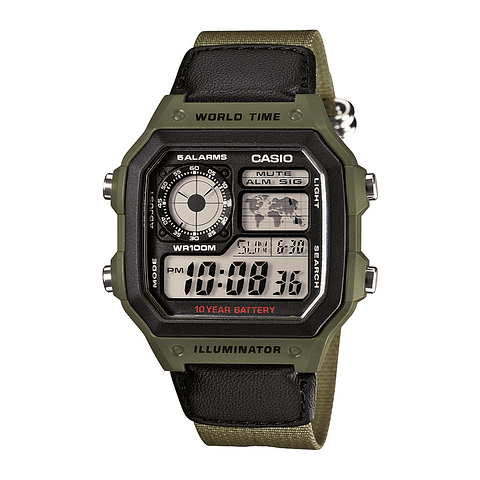 Reloj Casio Digital Hombre AE-1200WHB-3BV