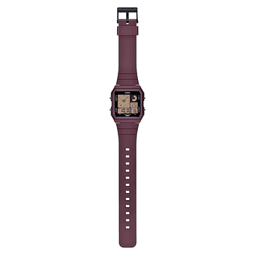 Reloj De Pulsera Digital Casio Lf-20w-5adf Con Correa, Color Vino 2
