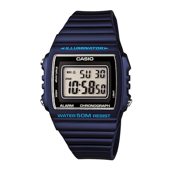 Reloj Casio Unisex W-215h-2avdf Color De La Correa Azul 1