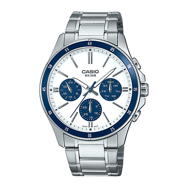 Reloj Casio Mtp-1374d-7a2 Acero Hombre Plateado 1