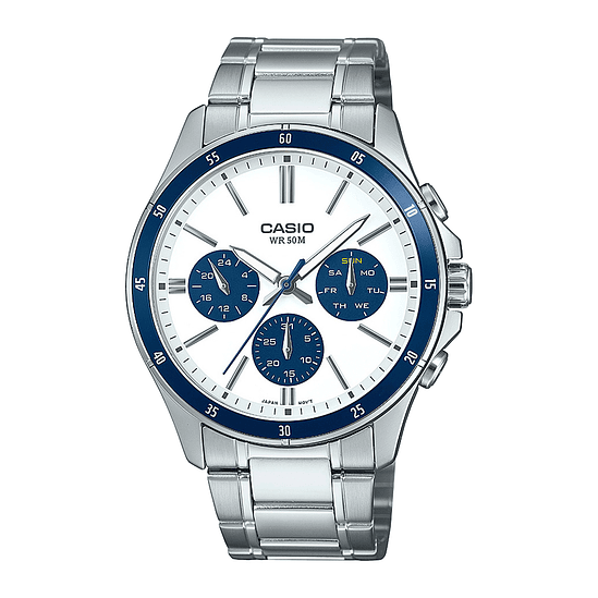 Reloj Casio Mtp-1374d-7a2 Acero Hombre Plateado 1