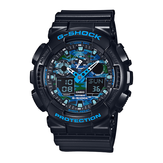 Reloj Casio G-shock Ga-100cb-1adr Para Hombre, Color De La Correa: Negro 1