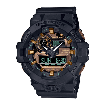 Reloj Casio G Shock Ga-700rc Análogo Digital Color De La Malla Negro 1