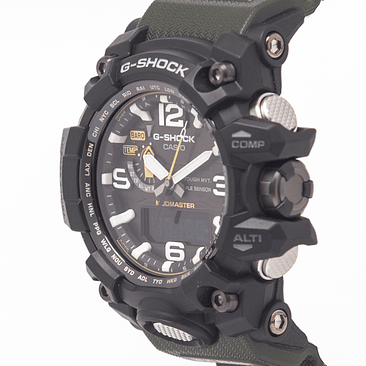Reloj Casio G-shock Gwg-1000-1a3dr Color De La Correa Verde Militar Color Del Bisel Negro Color Del Fondo Gris 2