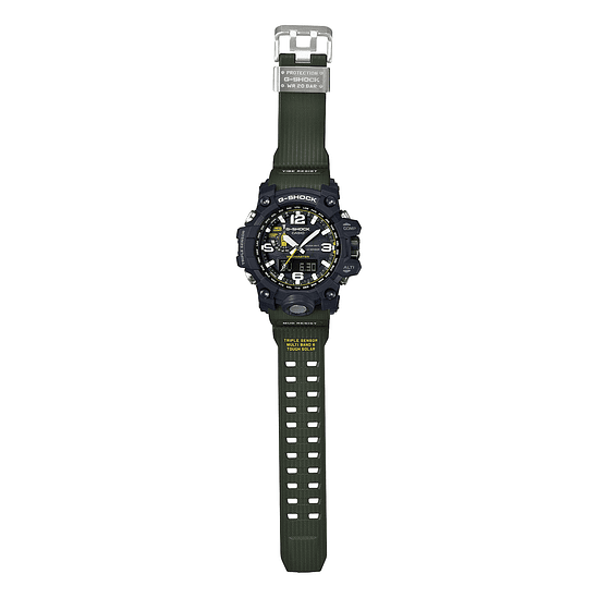 Reloj Casio G-shock Gwg-1000-1a3dr Color De La Correa Verde Militar Color Del Bisel Negro Color Del Fondo Gris 4