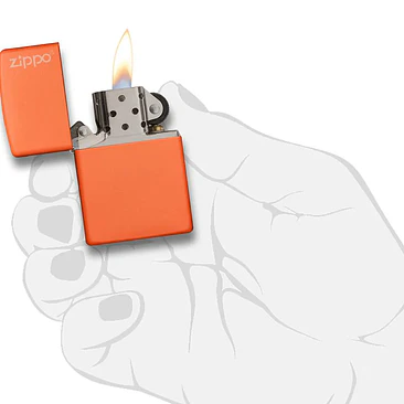Encendedor Zippo Slim® Orange Matte 4