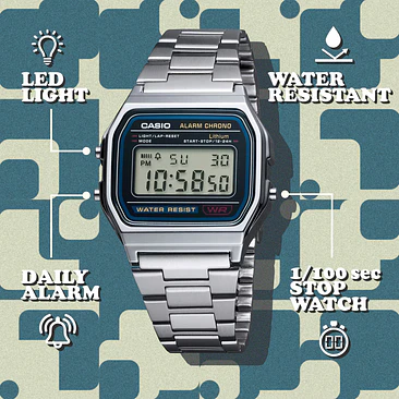 Reloj Casio A158WA-1U Vintage 7