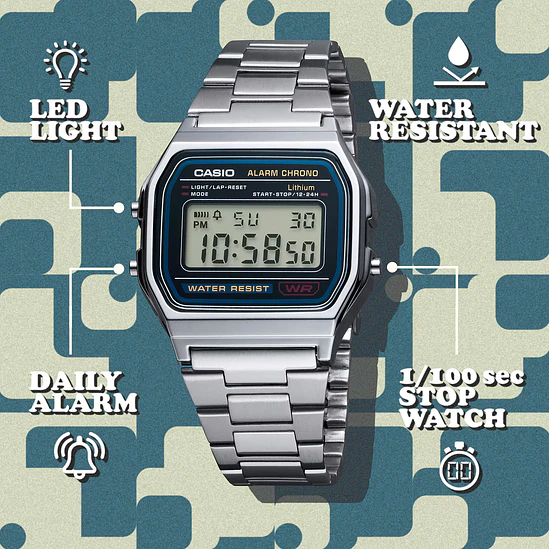 Reloj Casio A158WA-1U Vintage 7