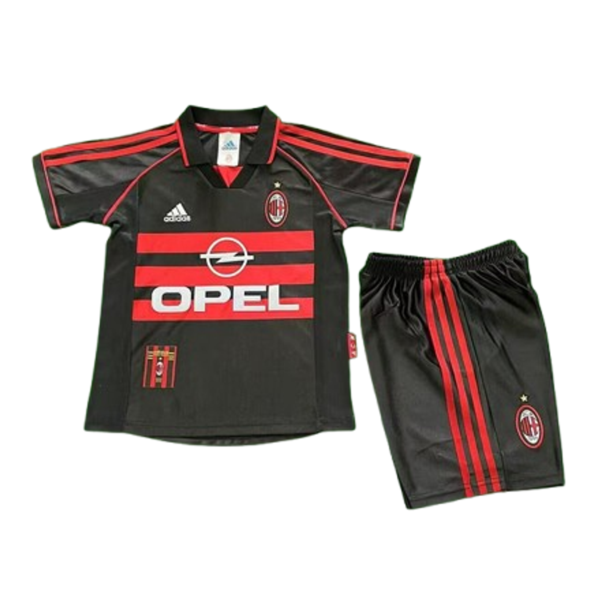 AC Milão Kit Criança Retro 1998-99 2