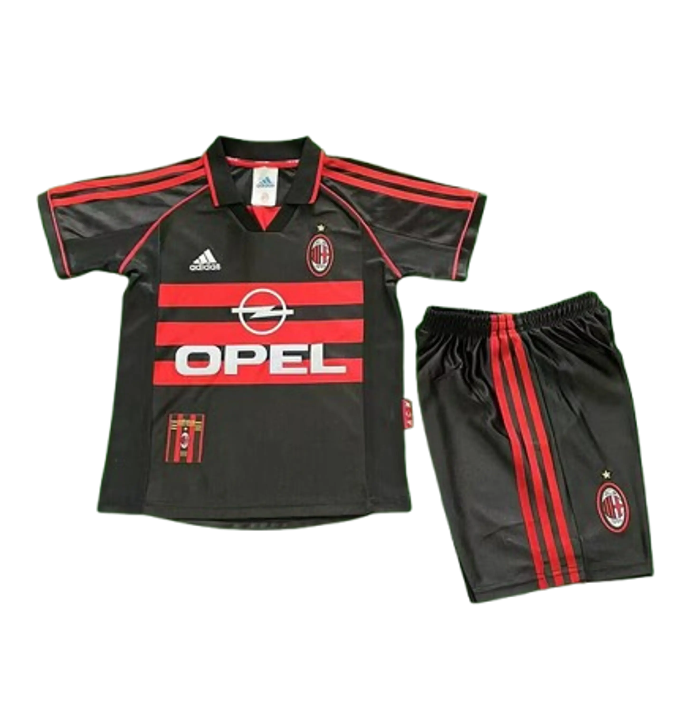 AC Milão Kit Criança Retro 1998-99 2