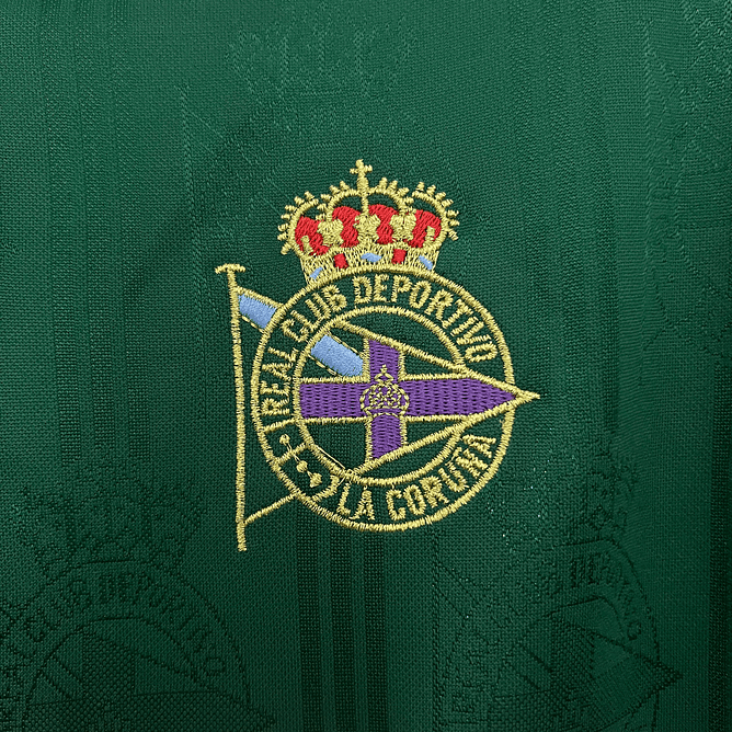 Deportivo a Coruña retro manga cumprida 1999-00 2