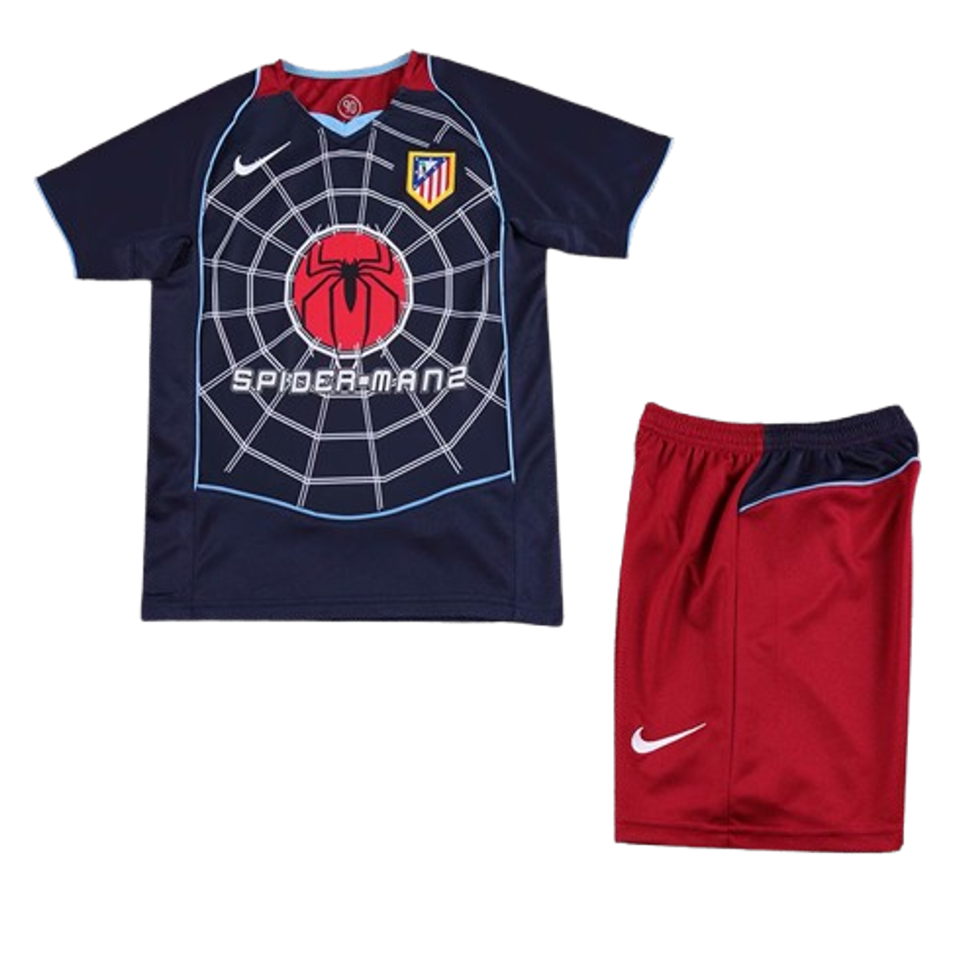 Atlético de Madrid Kit Criança Retro 2004-05 2