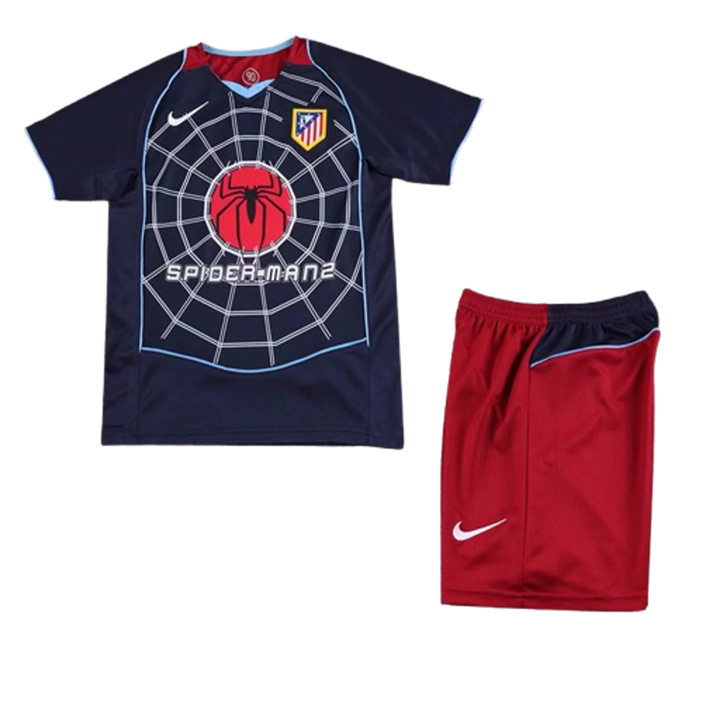 Atlético de Madrid Kit Criança Retro 2004-05 2