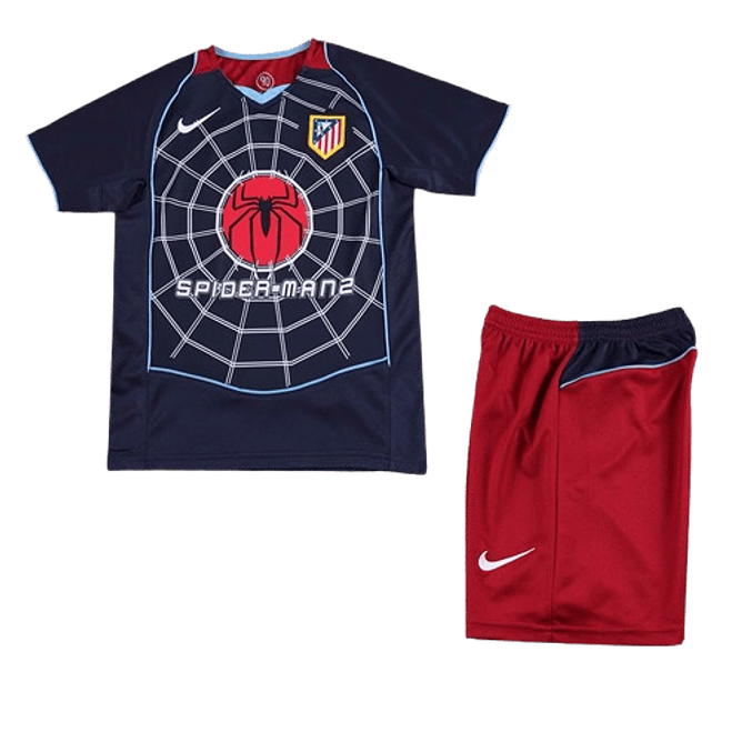 Atlético de Madrid Kit Criança Retro 2004-05 2