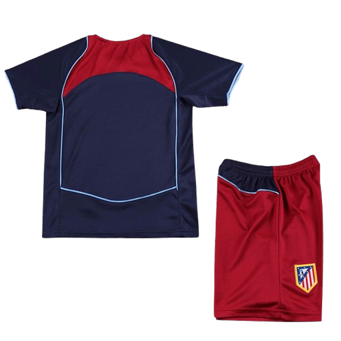Atlético de Madrid Kit Criança Retro 2004-05 3