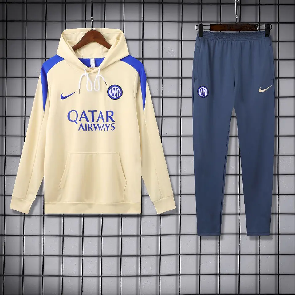 Inter de Milão Fato de Treino 2024 - Algodão com capuz 4