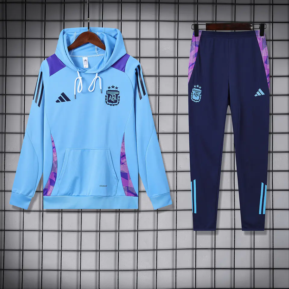 Argentina Fato de Treino 2024 - Algodão com capuz 4