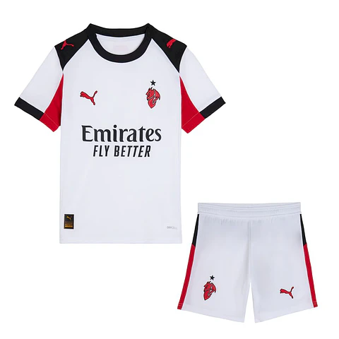 Kit infantil del AC Milan 2025-26