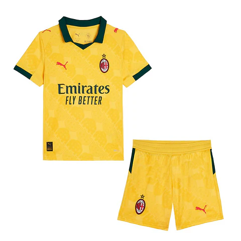 Kit infantil del AC Milan 2025-26