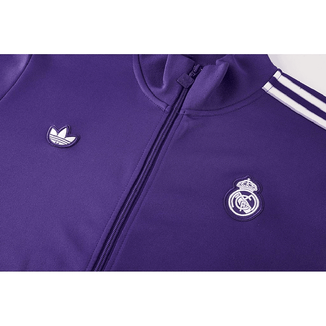 Real Madrid Fato de Treino retro 2025 - Zip Completo 3
