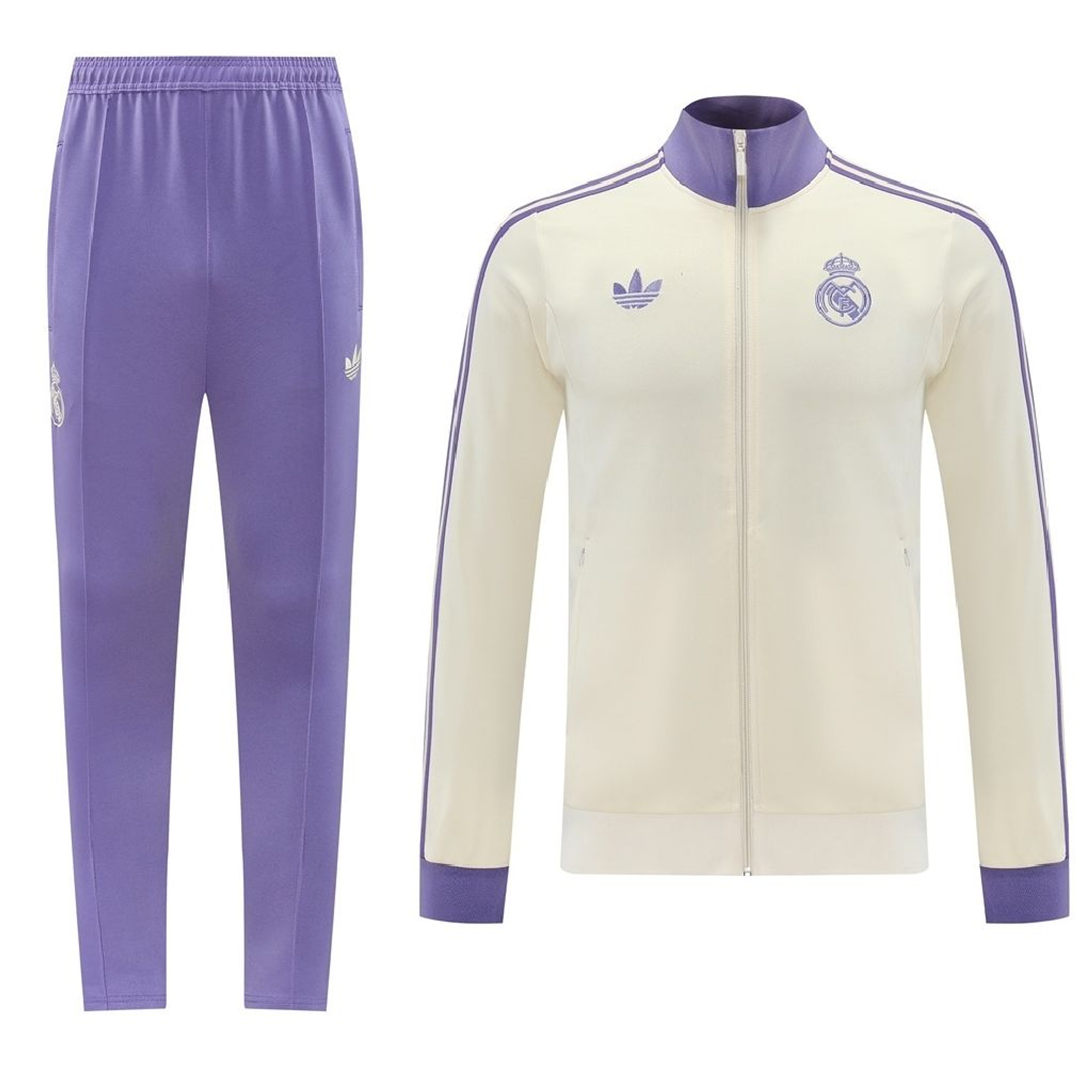 Real Madrid Fato de Treino retro 2025 - Zip Completo 1