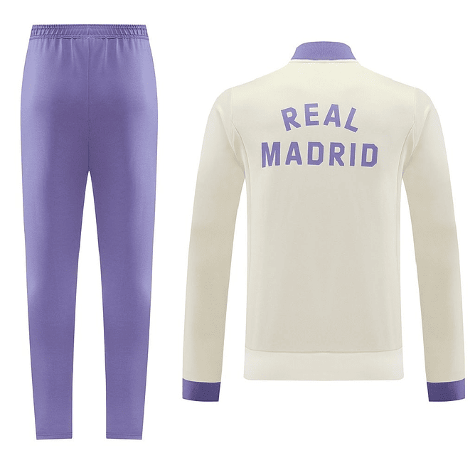 Real Madrid Fato de Treino retro 2025 - Zip Completo 2