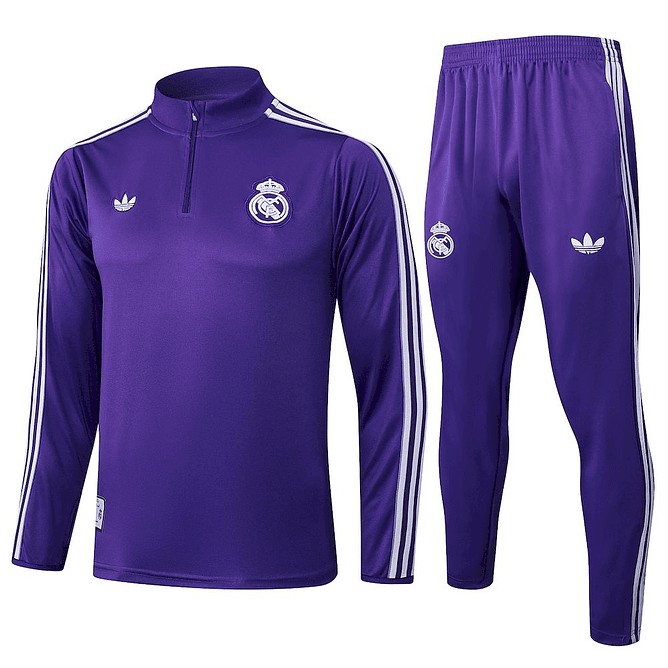 Real Madrid Fato de Treino retro 2025 - 1/2 Zip 1