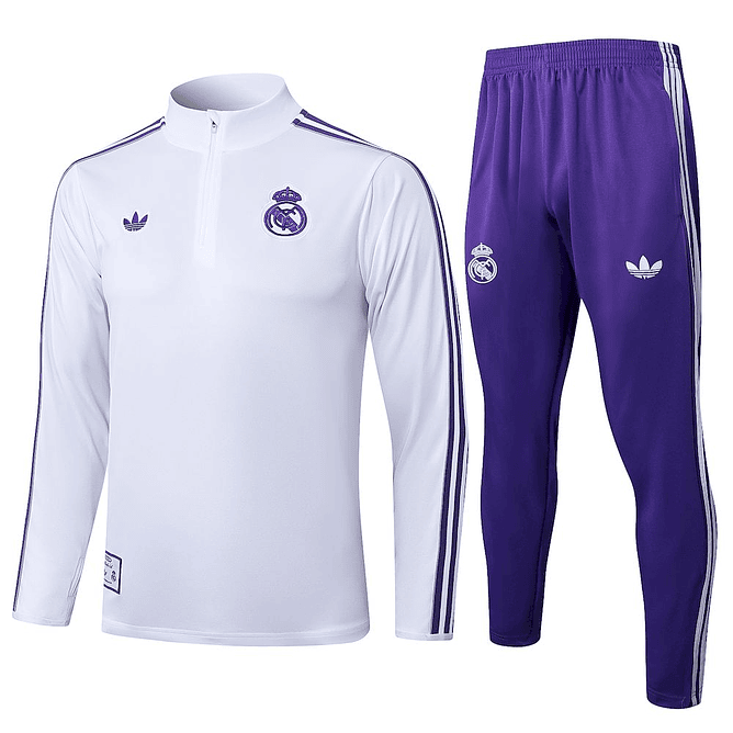 Real Madrid Fato de Treino retro 2025 - 1/2 Zip 1