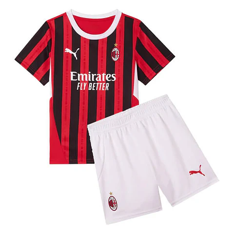Kit infantil del AC Milan 2024-25