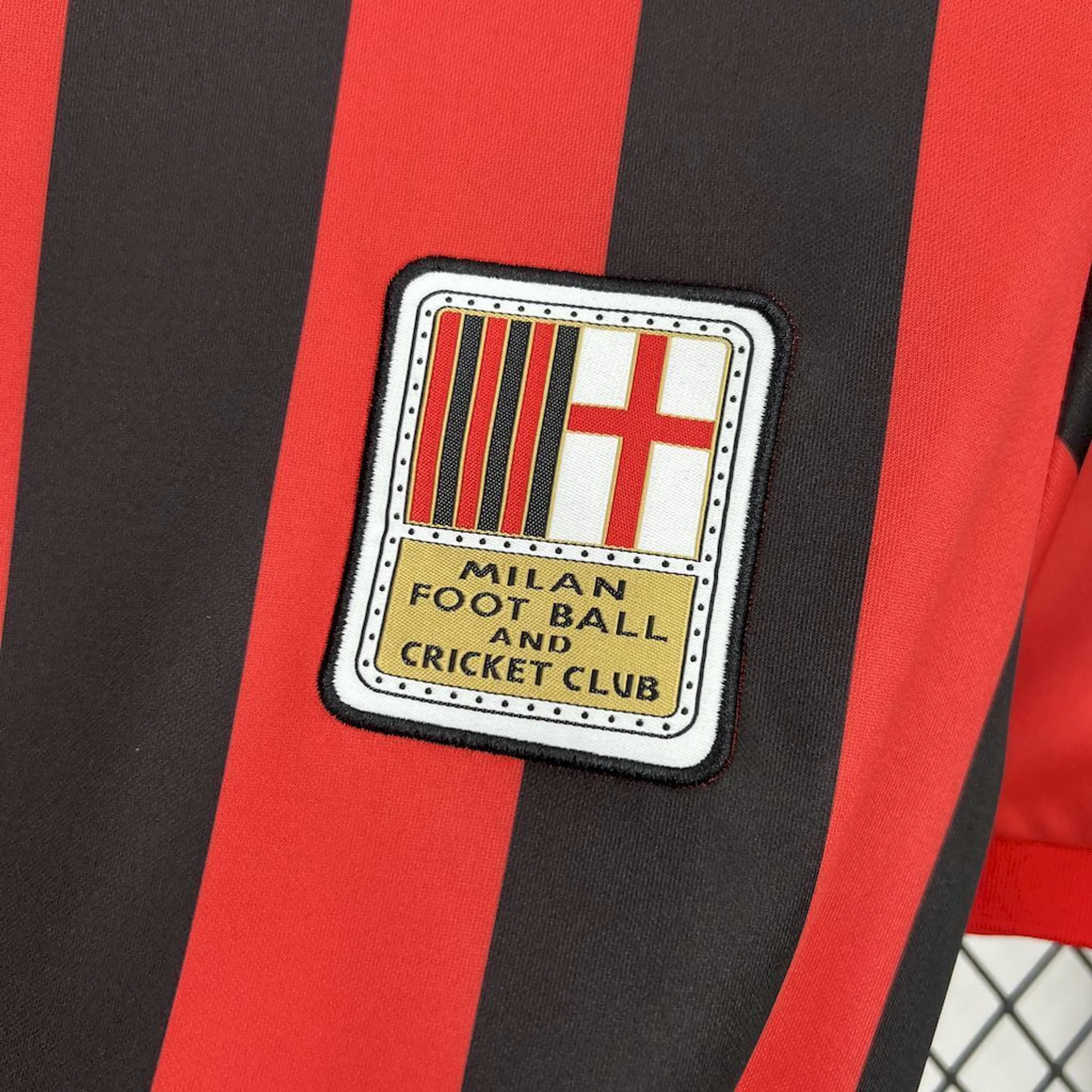 AC Milão retro 125 aniversário manga cumprida 3
